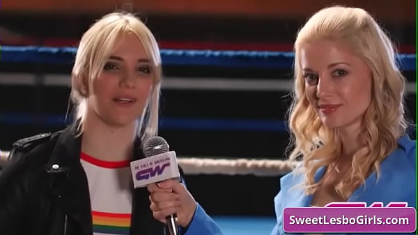 Sexy lesbo sluts Ariel X Sinn Sage going hard in the wrestling ring and love it